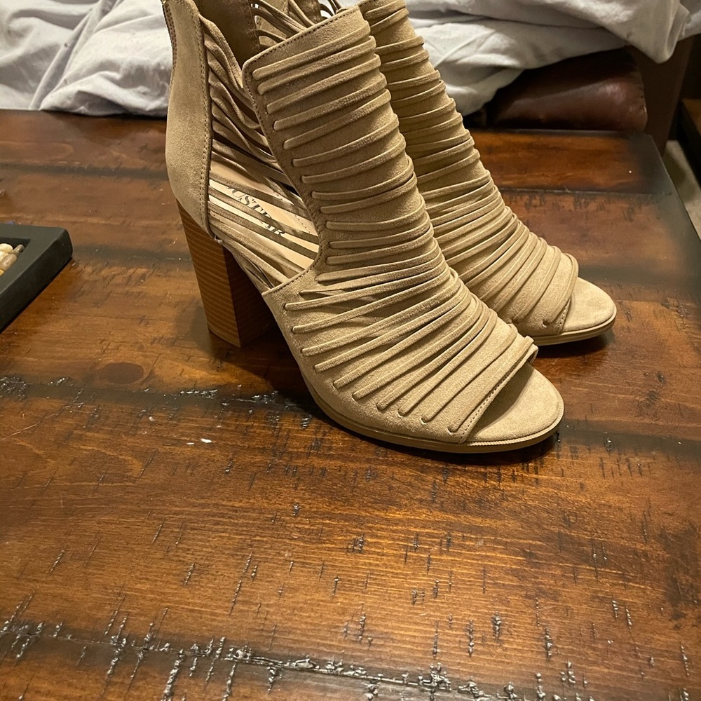 Beige Booties